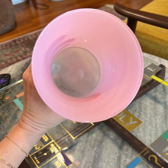 Beautiful Vintage Y2k 2000s Light pink large glass vase - Picture 2 of 6